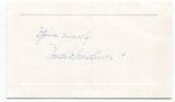 James Garfield Gardiner Signed Card Autographed Signature Canadian Politician