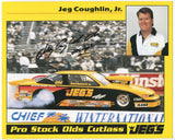 Jeg Coughlin, Jr Signed 8x10 inch Photo NASCAR Racing Race Car Driver