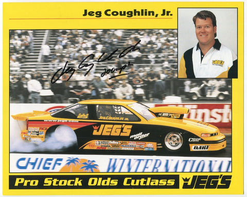 Jeg Coughlin, Jr Signed 8x10 inch Photo NASCAR Racing Race Car Driver