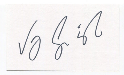 Vijay Singh Signed 3x5 Index Card Autographed PGA Golf Golfer 2000 Master Winner