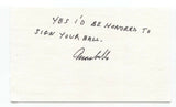 Annabelle Lee Signed 3x5 Index Card Autographed Signature Baseball AAGPBL