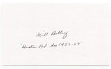 Milt Bolling Signed 3x5 Index Card Autographed Boston Red Sox Debut 1952 MLB