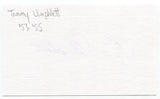 Tommy Umphlett Signed 3x5 Index Card Autograph Baseball MLB 1953 Boston Red Sox