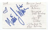 Marissa Jaret Winokur Signed 3x5 Index Card Autographed Signature Actress