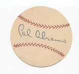 Cal Abrams Signed Paper Baseball Autographed Signature Baltimore Orioles