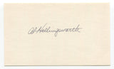 Al Hollingsworth Signed Index Card Autographed Baseball MLB Cincinatti Reds