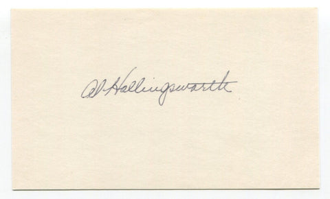 Al Hollingsworth Signed Index Card Autographed Baseball MLB Cincinatti Reds