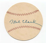 Mel Clark Signed Paper Baseball Autographed Signature Philadelphia Phillies