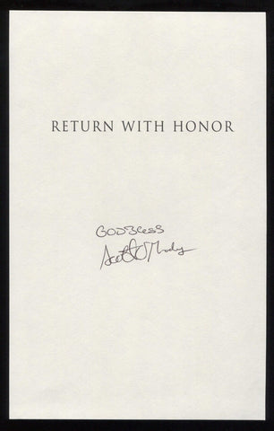 Scott O'Grady Signed Book Page Cut Autographed Cut Signature 