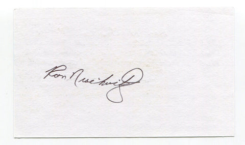 Ron Nischwitz Signed 3x5 Index Card Autographed MLB Baseball Detroit Tigers