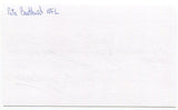 Pete Beathard 3x5 Index Card Autographed Signature Kansas City Chiefs Debut 1964