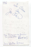 Julie Walton Signed 3x5 Index Card Autographed Signature Actress 