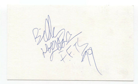 The Black Halos - Billy Hopeless Signed 3x5 Index Card Autographed Band