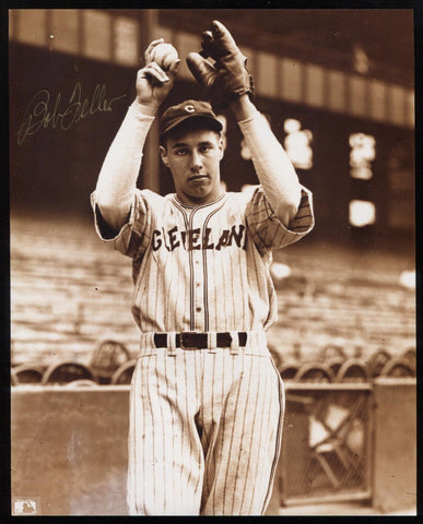 Bob Feller Signed 8x10 Photo Autographed Vintage Signature Baseball Photograph