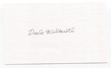 Dick Welteroth Signed 3x5 Index Card Autograph Baseball 1948 Washington Senators