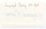 Raymond Berry 3x5 Index Card Autographed Football NFL Colts Hall Of Fame HOF