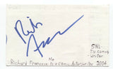 Richard Francese Signed 3x5 Index Card Autographed Signature Actor Writer SNL