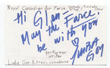 Luba Goy Signed 3x5 Index Card Autographed Actress Royal Canadian Air Farce