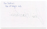 Jim Barbieri Signed 3x5 Index Card Autographed Signature Los Angeles Dodgers MLB