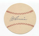 Al Corvin Signed Paper Baseball Autograph Signature New York Giants