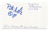 Doughboys - Peter Arsenault Signed 3x5 Index Card Autographed Band 