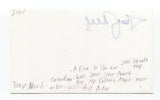Tony Nardi Signed 3x5 Index Card Autographed Actor Director Playwright Signature