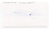 Marty Marion Signed 3x5 Index Card Autographed MLB Baseball St. Louis Cardinals