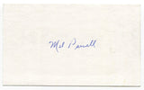 Mel Parnell Signed 3x5 Index Card Autographed Baseball Red Sox No Hitter 1956