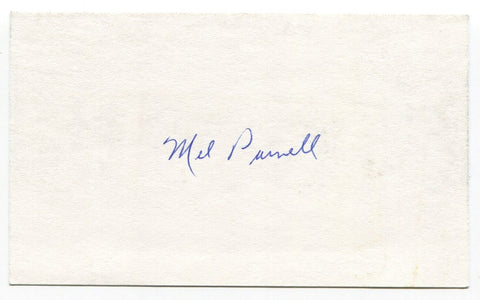 Mel Parnell Signed 3x5 Index Card Autographed Baseball Red Sox No Hitter 1956