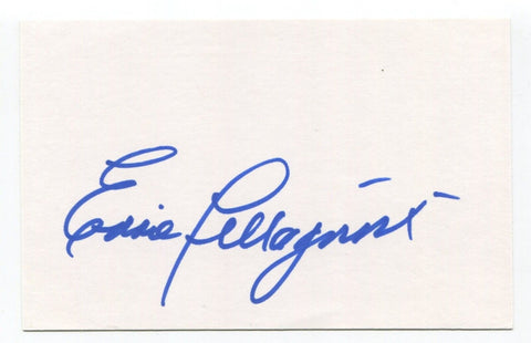 Eddie Pellegrini Signed Index Card Autographed MLB Baseball Boston Red Sox Auto