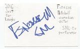 Finesse Mitchell Signed 3x5 Index Card Autographed Signature Actor Comedian SNL
