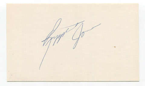 Ruppert Jones Signed 3x5 Index Card Autographed Baseball MLB Seattle Mariners