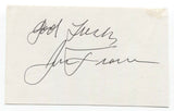 John Francis Signed 3x5 Index Card Autographed Signature Star Trek TNG
