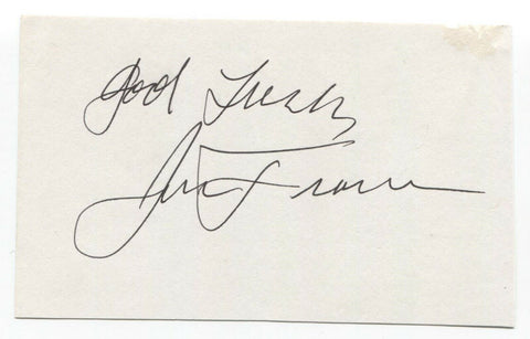 John Francis Signed 3x5 Index Card Autographed Signature Star Trek TNG