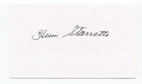 Herm Starrette Signed 3x5 Index Card Autographed MLB Baseball SF Giants