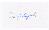 Dick "Ducky" Schofield Signed 3x5 Index Card Autographed MLB Baseball Pirates