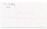 Tom Bradley Signed 3x5 Index Card Autographed Baseball 1969 California Angels