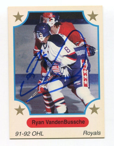 1991 7th Inning Sketch Ryan VanderBussche Signed Card Hockey Autograph AUTO #22