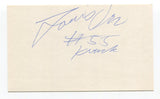 Louis Orr Signed 3x5 Index Card Autographed Basketball NBA Indiana Pacers