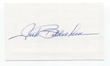 Jack Baldschun Signed 3x5 Index Card Baseball Autographed Signature