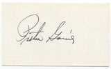 Preston Gomez Signed 3x5 Index Card Baseball Autographed Signature 