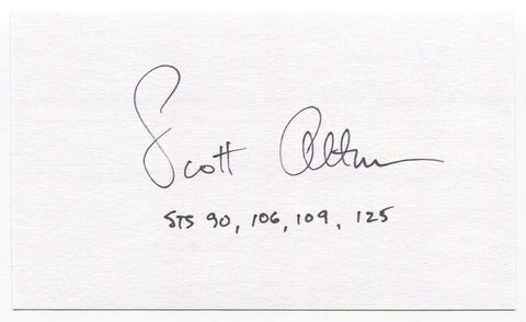 Scott Altman Signed 3x5 Index Card Autograph Signature NASA Astronaut STS-125