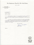 Felix B. Gear Signed Letter Autographed Signature Presbyterian Church Leader 