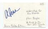 Abena Malika Signed 3x5 Index Card Autographed Signature Actress Singer