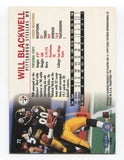 1999 Fleer Will Blackwell Signed Card Football Autograph NFL AUTO #72