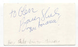 Barry Shils Signed 3x5 Index Card Autographed Signature Director Motorama