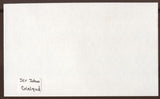 Sir John Gielgud Signed Index Card Autographed Signature AUTO Vintage