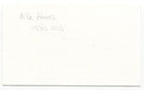 Mike Adams Signed 3x5 Index Card Autograph Signature Milwaukee Brewers 