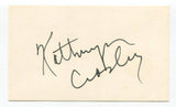 Kathryn Crosby Signed 3x5 Index Card Autographed Actress Bing Crosby's Wife
