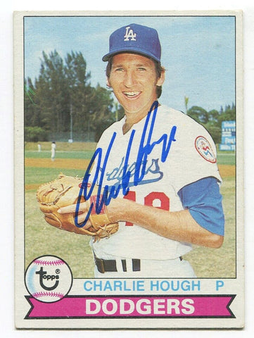 1979 Topps Charlie Hough Signed Baseball Card Autographed #508